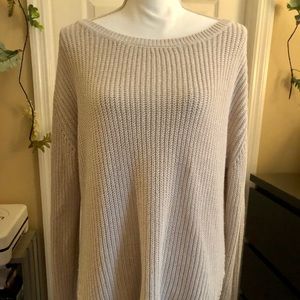 Kimchi Blue sweater with lace slit side detail